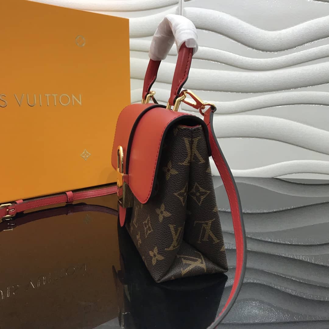 Best Replica Louis Vuitton Locky BB Replica Crossbody Bag Red M44321 - Colareps