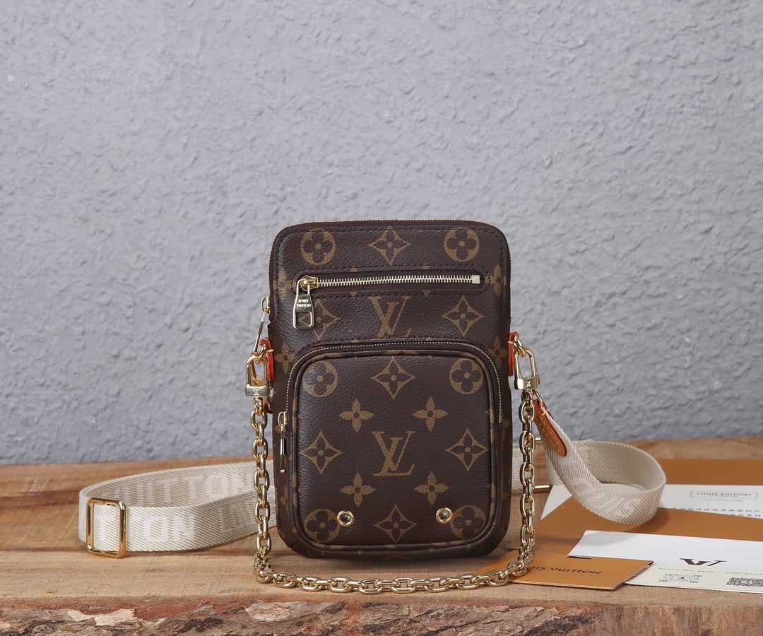 Best Replica Louis Vuitton Utility Phone Sleeve Chain Shoulder Bag Replica M80746 - Colareps