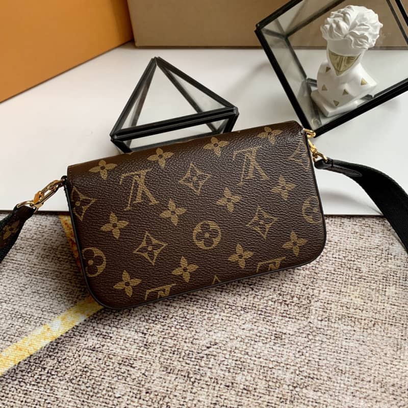 Best Replica Louis Vuitton Monogram Multi Pochette Félicie Replica Shoulder Bag Green M80091 - Colareps