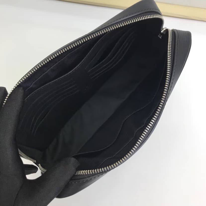 Best Replica Louis Vuitton Kasai Clutch Epi Leather Replica Black M51726 - Colareps