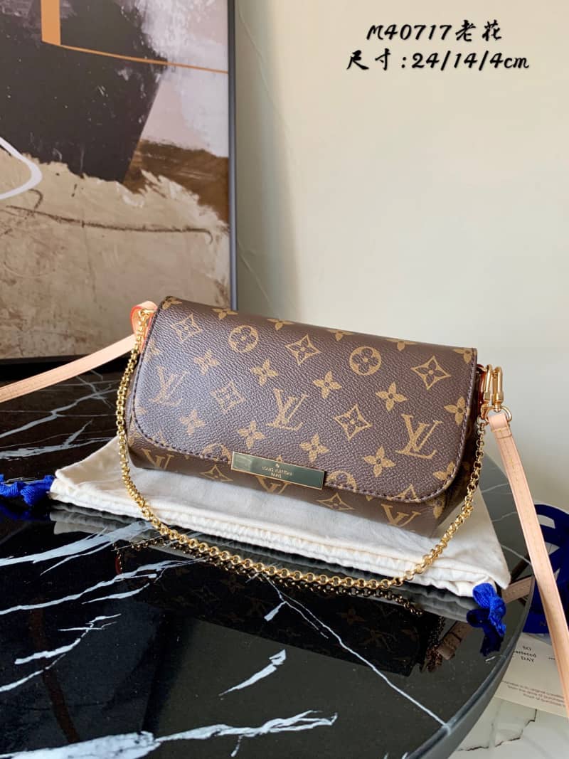 Best Replica Louis Vuitton Favorite Monogram Canvas MM Replica Bag Brown M40718 - Colareps