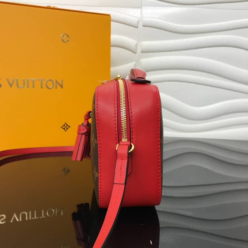 Best Replica Louis Vuitton Saintonge Monogram Canvas Replica Shoulder Bag Red M43557 - Colareps