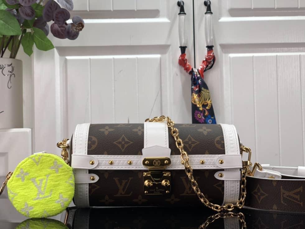 Best Replica Louis Vuitton Papillon Trunk Monogram White M81485 Replica Crossbody Bag - Colareps