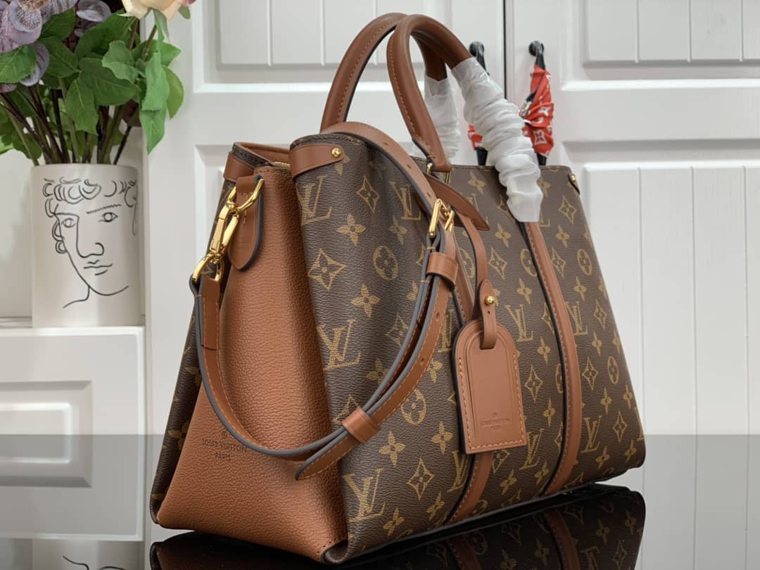 Best Replica Louis Vuitton Monogram Canvas Soufflot MM Replica Bag M44817 - Colareps