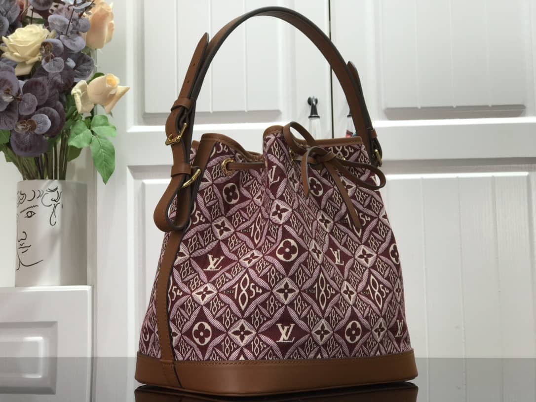 Best Replica Louis Vuitton Monogram Jacquard Since 1854 Petit NOE Replica Bag M57154 - Colareps