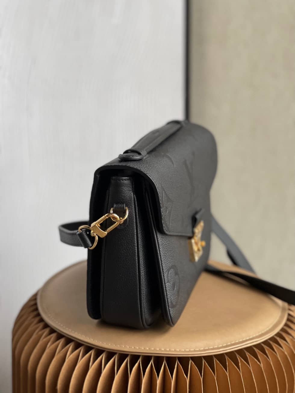Best Replica Louis Vuitton Empreinte Pochette Metis Black M59211 Replica - Colareps