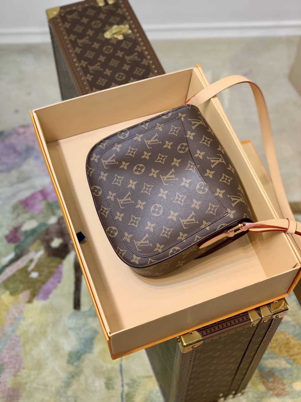 Best Replica Louis Vuitton Saint Cloud Mini Monogram Canvas M51242 Replica Messenger Bag - Colareps