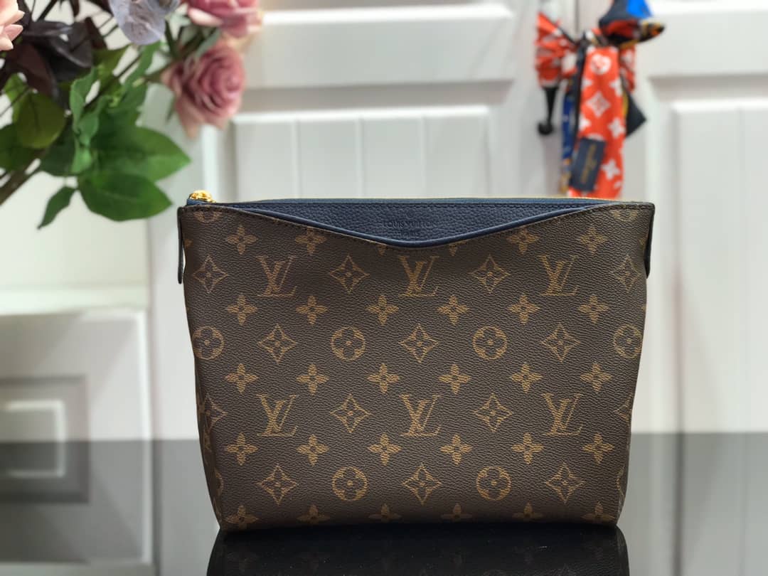 Best Replica Louis Vuitton Pallas Beauty Case Monogram Canvas Replica Blue M64123 - Colareps