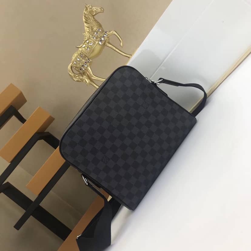 L0vis Vvtt0n Damier Graphite Dayton Reporter PM Replica Shoulder Bag N41408