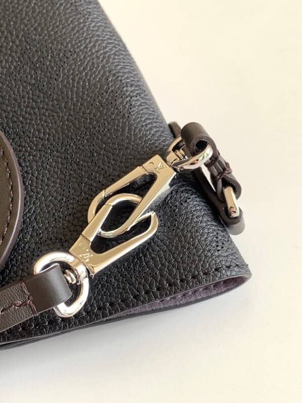 Best Replica Louis Vuitton Mahina Hina PM Leather Tote Replica Black M54353 - Colareps