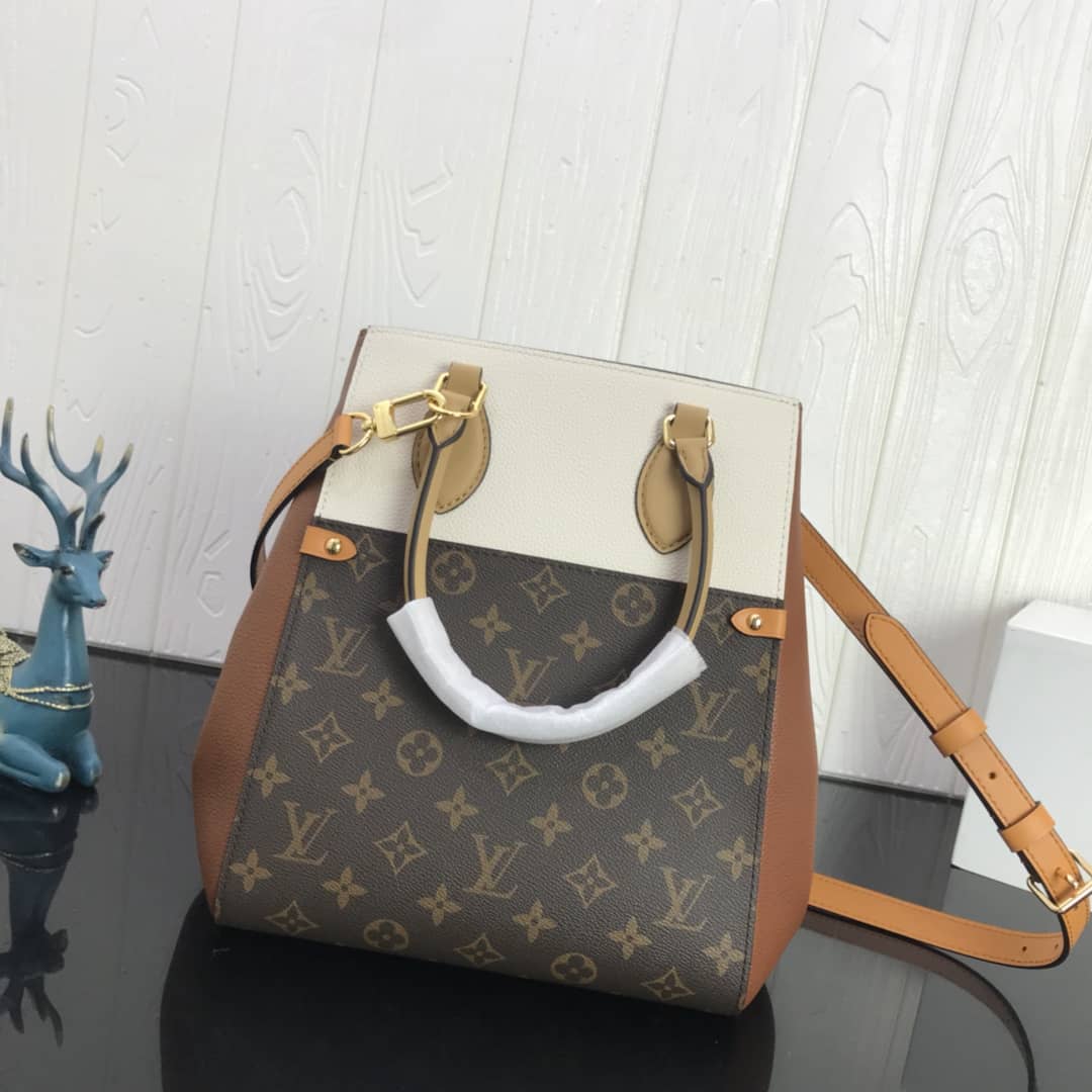 Best Replica Louis Vuitton Monogram Fold MM 2way Tote Replica White M45409 - Colareps