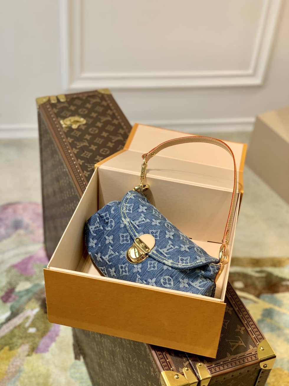 Best Replica Louis Vuitton Mini Pleaty Denim Blue M95050 Replica Shoulder Bag - Colareps