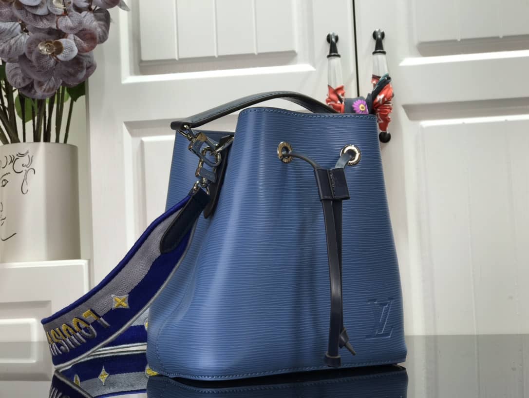 Best Replica Louis Vuitton Neonoe BB Replica Bucket Bag Blue M57693 - Colareps