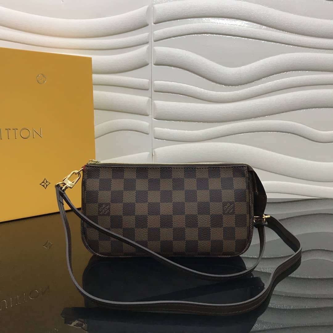 Best Replica Louis Vuitton Replica Pochette Accessoires Canvas Brown M40712 - Colareps