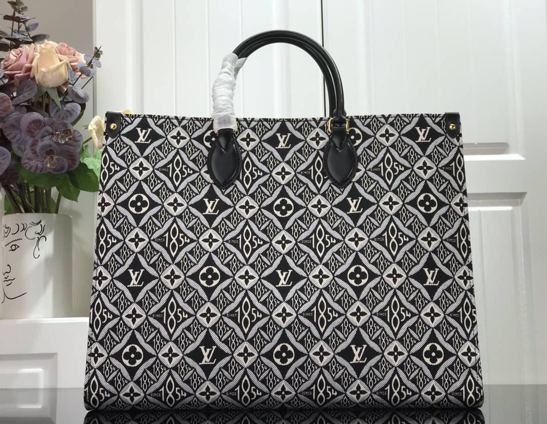 Best Replica LV Tote Dupe On the Go GM Since 1854 Tote Replica Black M57207 - Colareps