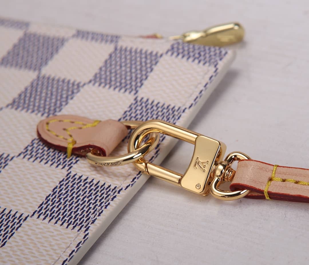 Best Replica Louis Vuitton Neverfull Dupe MM Damier Azur Tote N41361 - Colareps