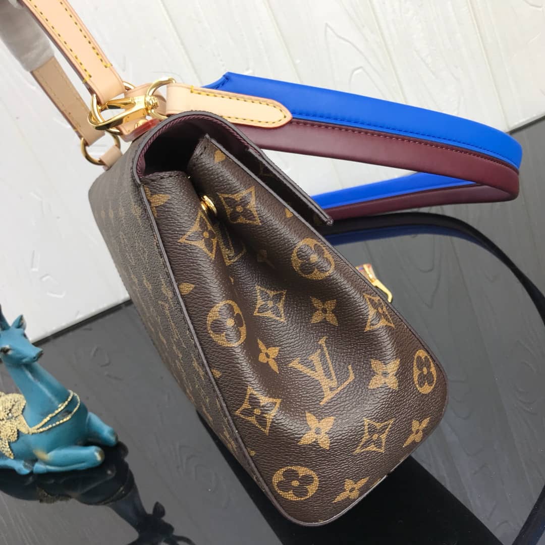 Best Replica Louis Vuitton Cluny BB Monogram Canvas Shoulder Handbag Replica Purple M42738 - Colareps