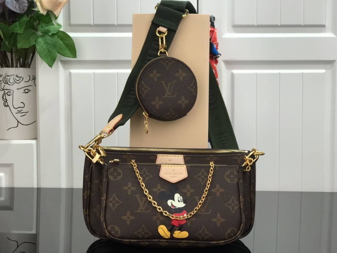Best Replica Louis Vuitton Monogram Canvas Multi Pochette Replica Brown M44823 - Colareps