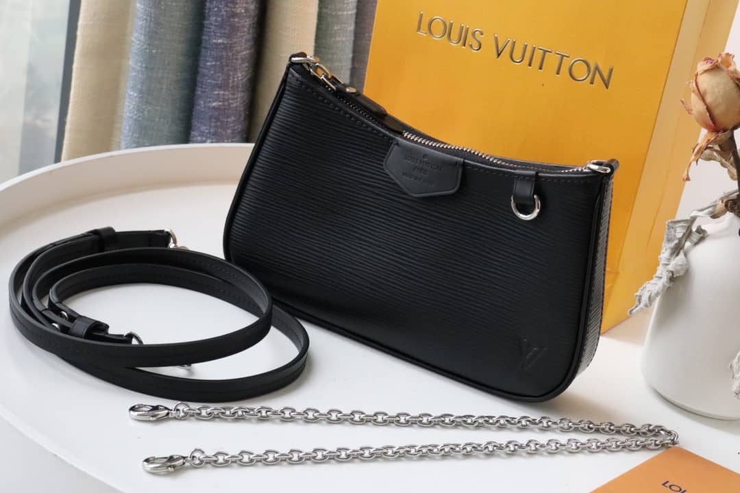 Best Replica Louis Vuitton Easy Pouch 2way Epi Replica Crossboy Bag Black M80483 - Colareps