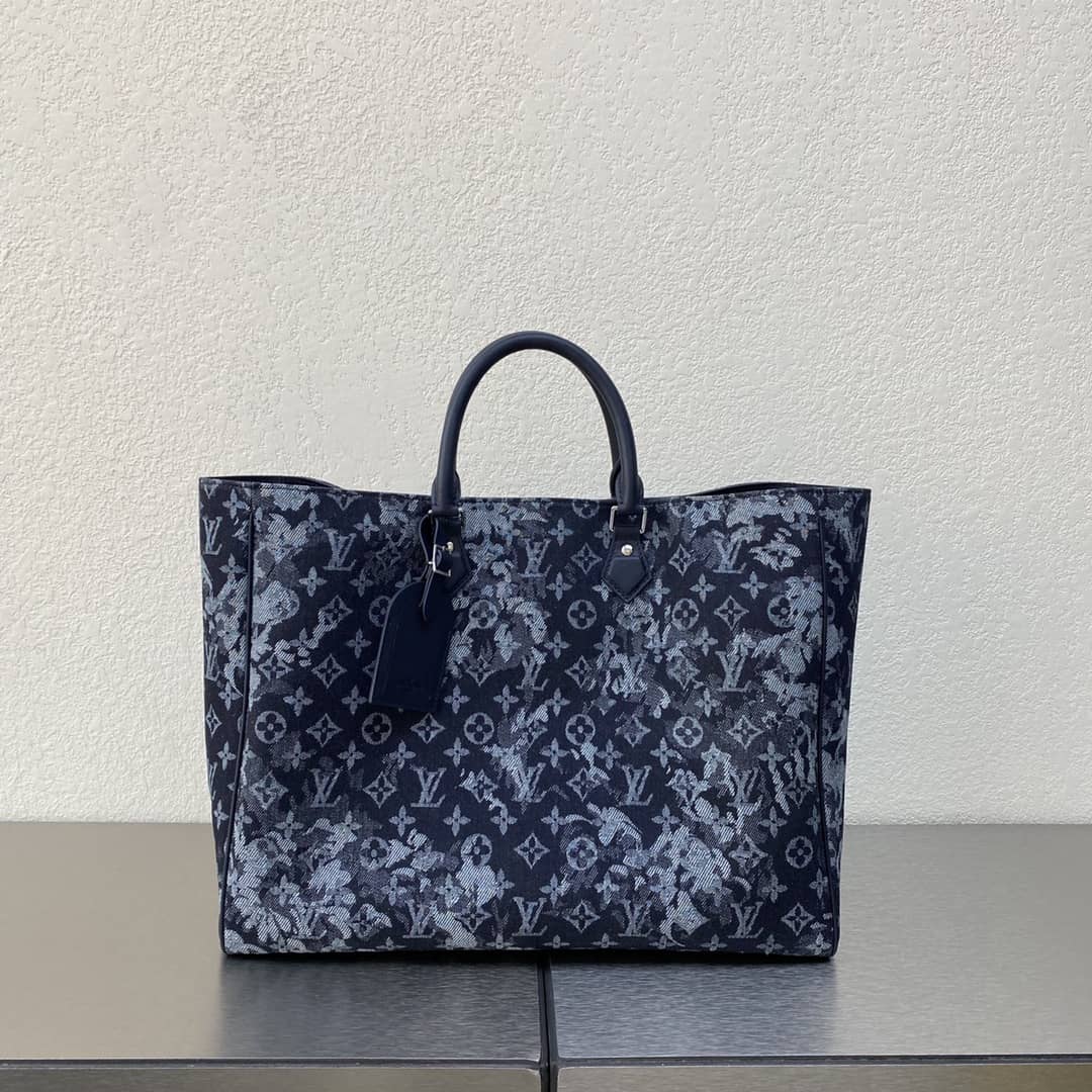 Best Replica Louis Vuitton Grand Sac Monogram Tapestry Canvas Tote Replica M57284 - Colareps