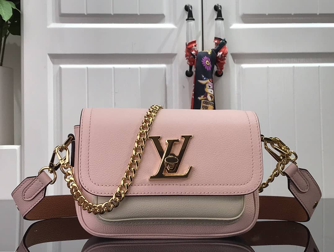 Best Replica Louis Vuitton Lockme Chain PM Replica Handbag Pink M57073 - Colareps
