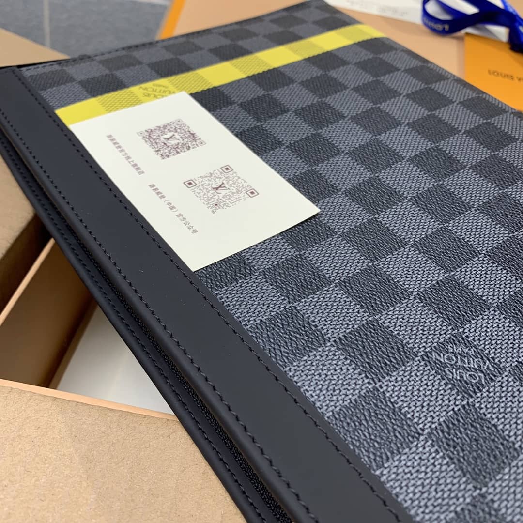Best Replica Louis Vuitton Pochette Voyage MM Damier Graphite Canvas Replica N60107 - Colareps