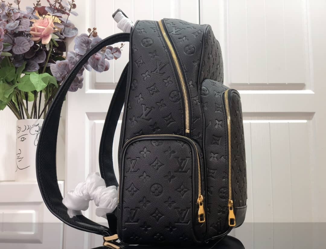 Best Replica Louis Vuitton x NBA Basket Replica Backpack Grain Leather Monogram Black M57972 - Colareps