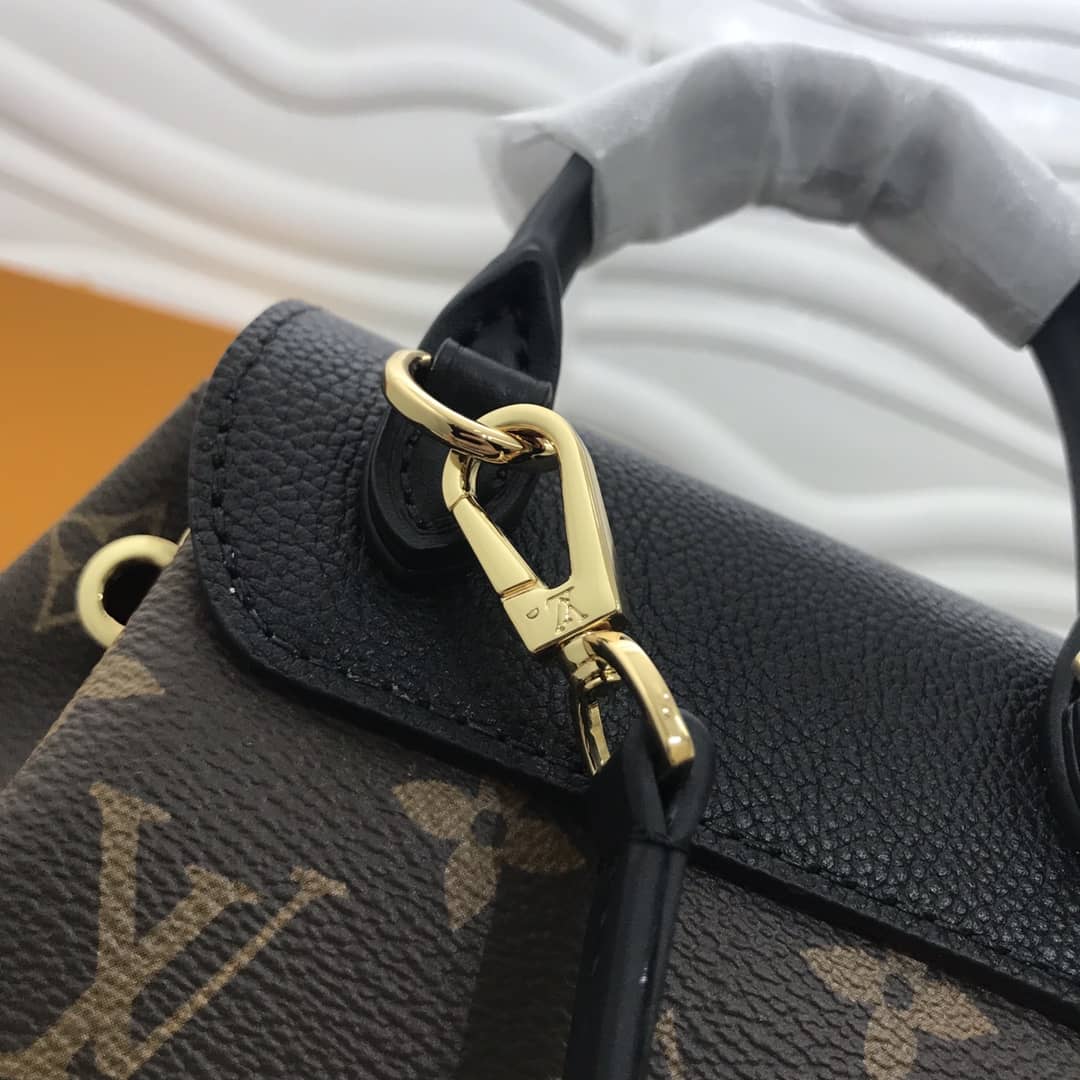 Best Replica Louis Vuitton Montsouris BB Monogram Replica Backpack Black M45502 - Colareps