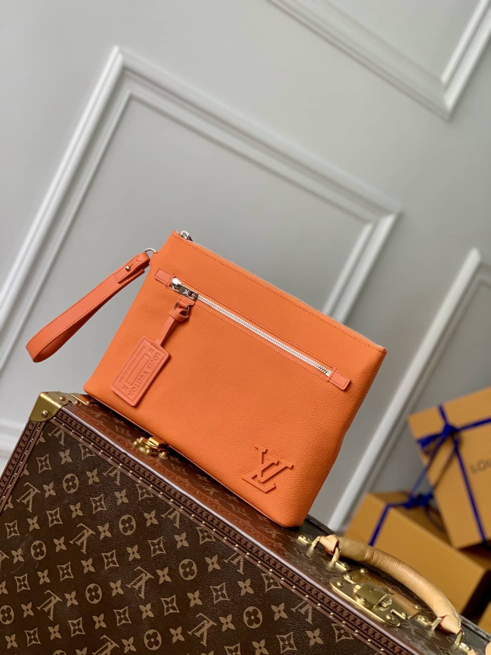 Best Replica Louis Vuitton Aerogram Pochette Orange M69837 Replica - Colareps