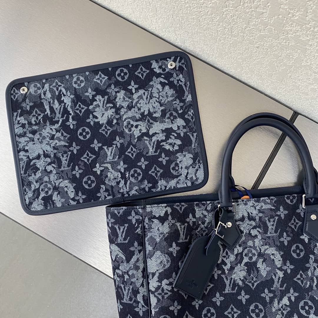 Best Replica Louis Vuitton Grand Sac Monogram Tapestry Canvas Tote Replica M57284 - Colareps