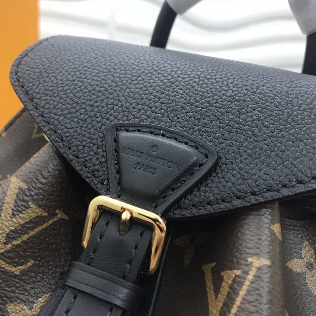 Best Replica Louis Vuitton Montsouris BB Monogram Replica Backpack Black M45502 - Colareps