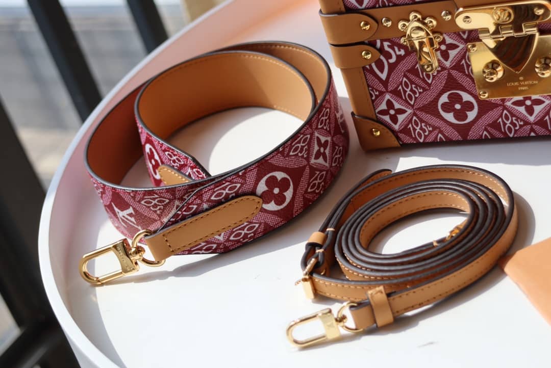 Best Replica Louis Vuitton Petite Malle Monogram Canvas Replica Bag Red M40273 - Colareps