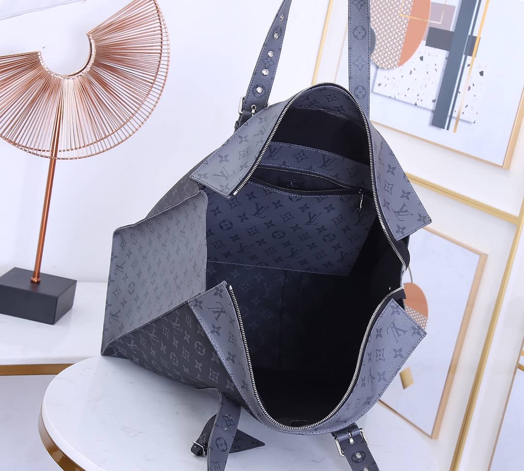 Best Replica Louis Vuitton Monogram Eclipse Cabas Zippe GM Replica Tote M45379 - Colareps