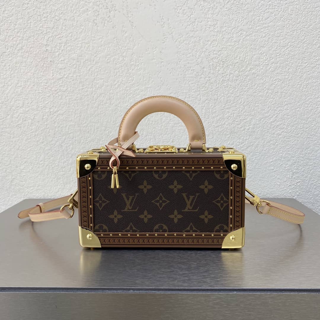 Best Replica Louis Vuitton Monogram Canvas Cruise Trunk Box Replica 40672M - Colareps