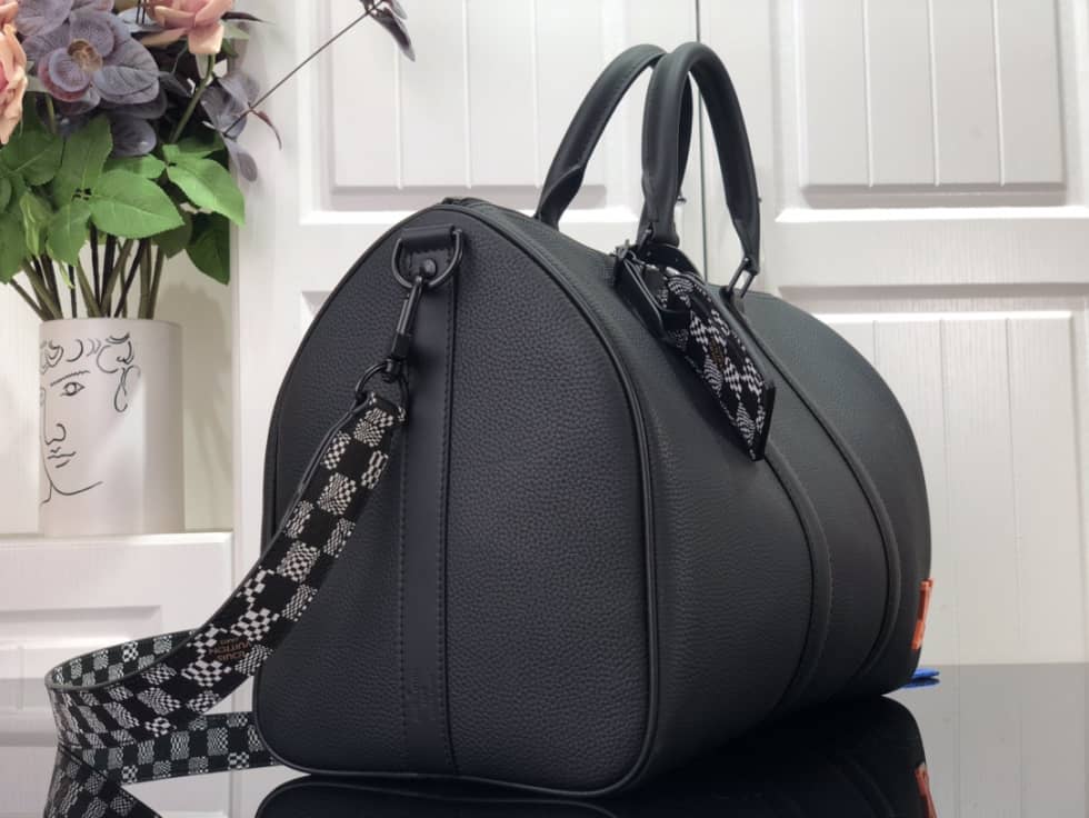 Best Replica LV Duffle Bag Replica Damier Distorted Keepall Bandouliere 40 M57416 - Colareps