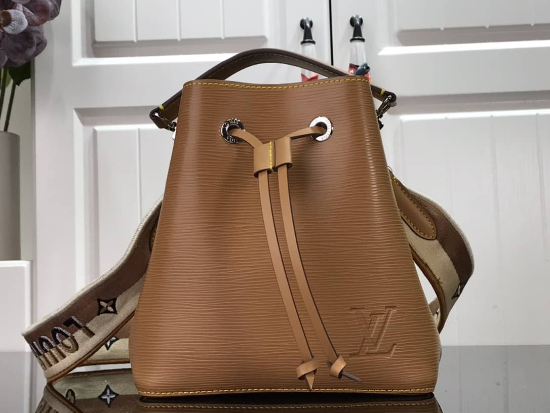 Best Replica Louis Vuitton Neonoe BB Replica Bucket Bag Brown M57691 - Colareps