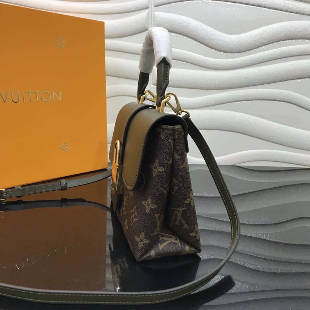Best Replica Louis Vuitton Locky BB Replica Crossbody Bag Green M44321 - Colareps