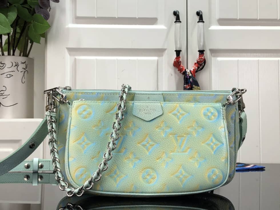 Best Replica Louis Vuitton Multi Pochette Accessoires Water Green M46180 Replica - Colareps