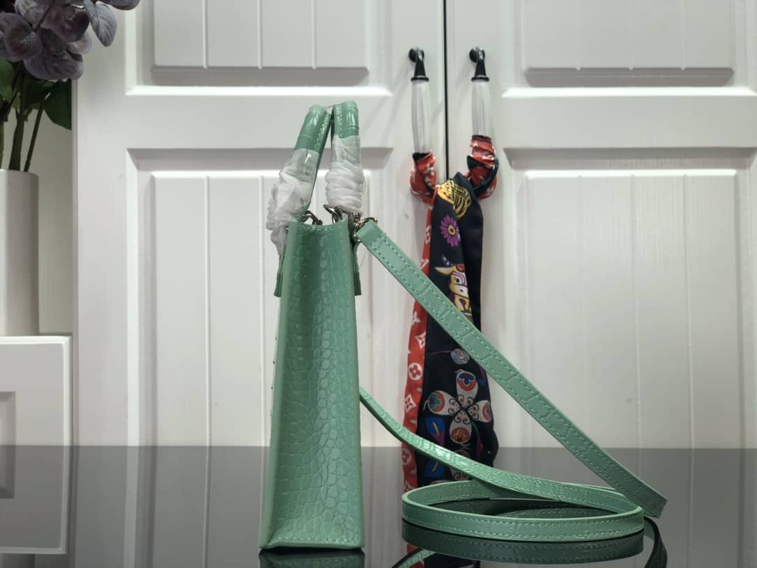 Best Replica Louis Vuitton Petit Sac Plat Flat Shoulder Bag Replica Green M80169 - Colareps