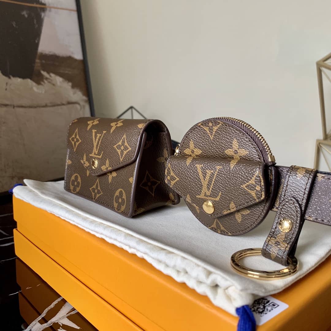 Best Replica Louis Vuitton Monogram Canvas Daily Multi Replica Pochette 30mm Belt Brown M0236U - Colareps