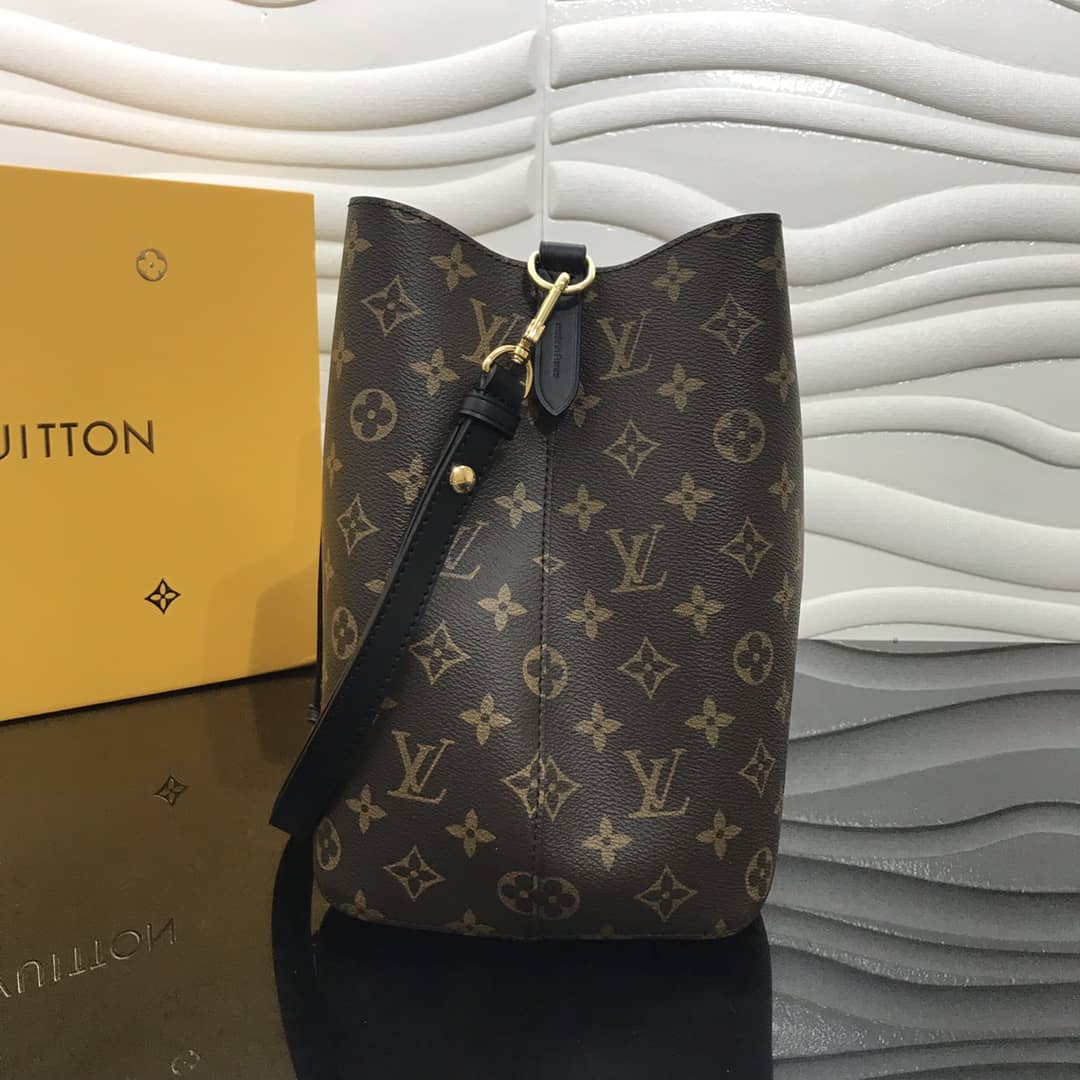 Best Replica Louis Vuitton Neonoe Monogram Canvas Noir Replica Shoulder Bag M44020 - Colareps