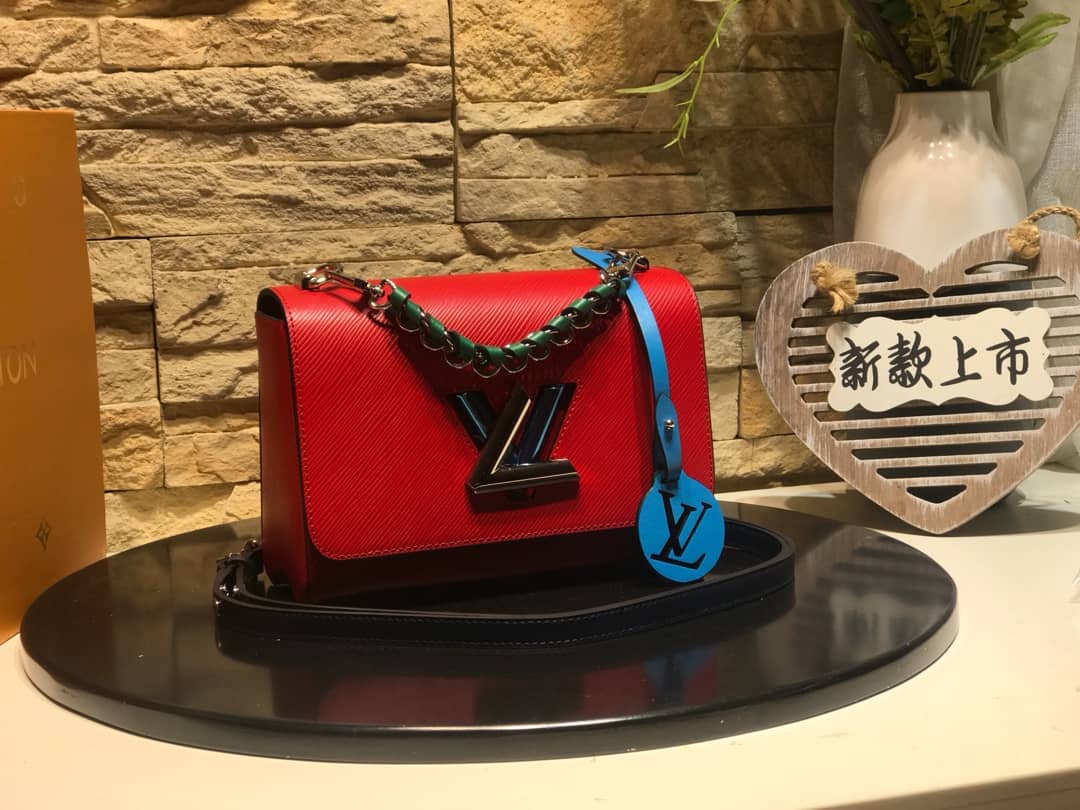 Best Replica Louis Vuitton Twist MM Bag Red M50296 Replica - Colareps
