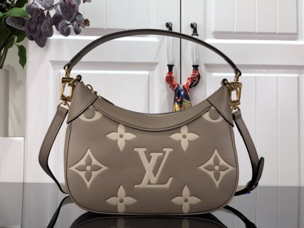 Best Replica Louis Vuitton Bagatelle BB Monogram Empreinte Brown White M46091 Replica Hobo - Colareps