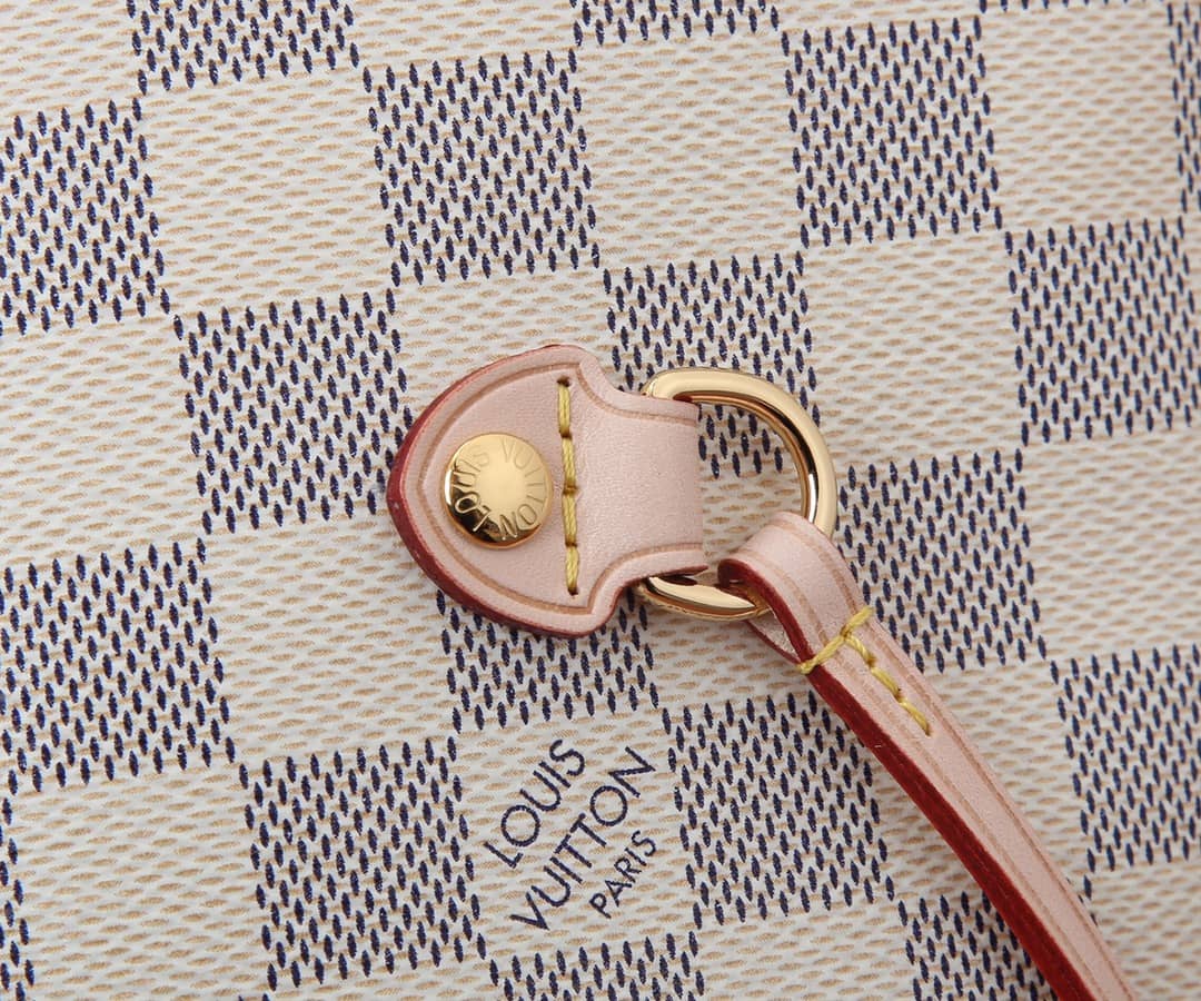 Best Replica Louis Vuitton Neverfull Dupe MM Damier Azur Tote N41361 - Colareps