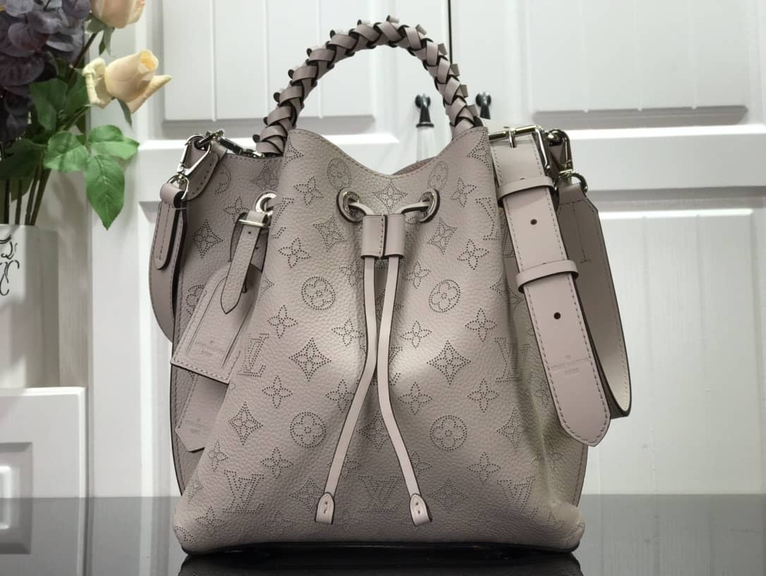 Best Replica Louis Vuitton Mahina Muria Replica Handbag Gray M55801 - Colareps
