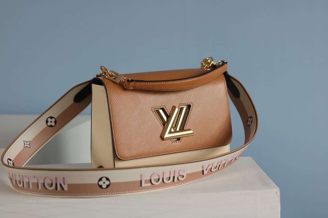 Best Replica Louis Vuitton Textured Epi Leather Twist Series Bag Brown - Colareps