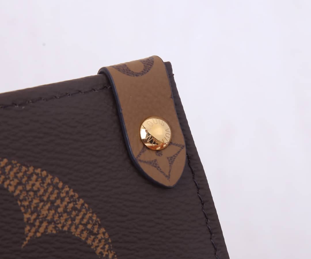 Best Replica Louis Vuitton Reversible Monogram Onthego 2way Brown Coated Replica Tote - Colareps