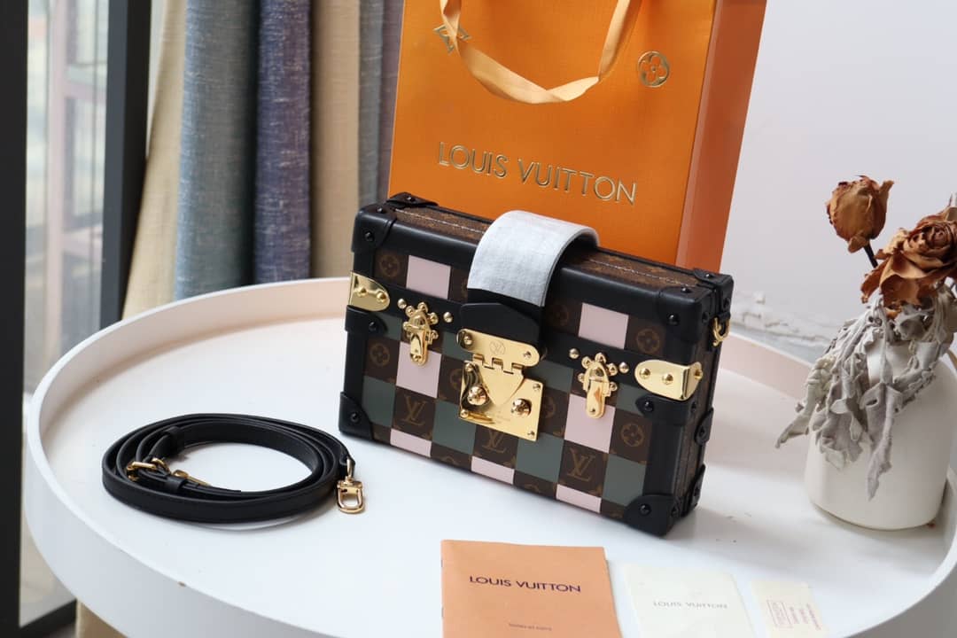 Best Replica Louis Vuitton Petite Malle Monogram Canvas Replica Bag Green M40273 - Colareps