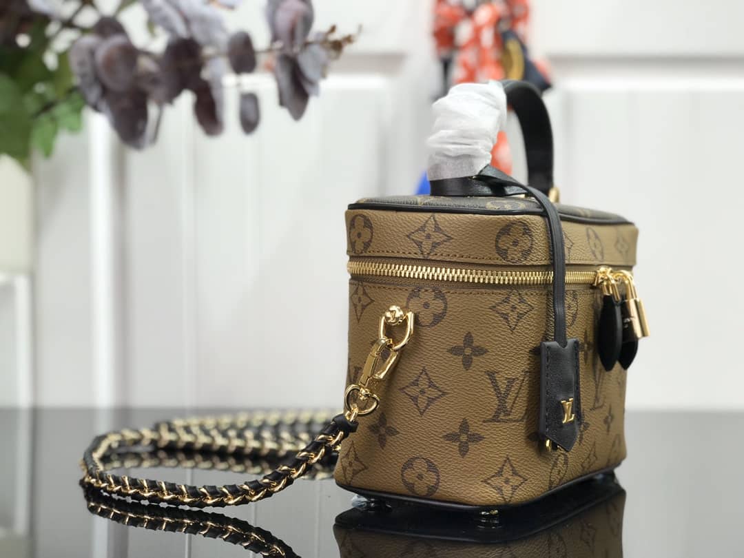 Best Replica Louis Vuitton Monogram Canvas BB Vanity Case Bag Replica M53369 - Colareps