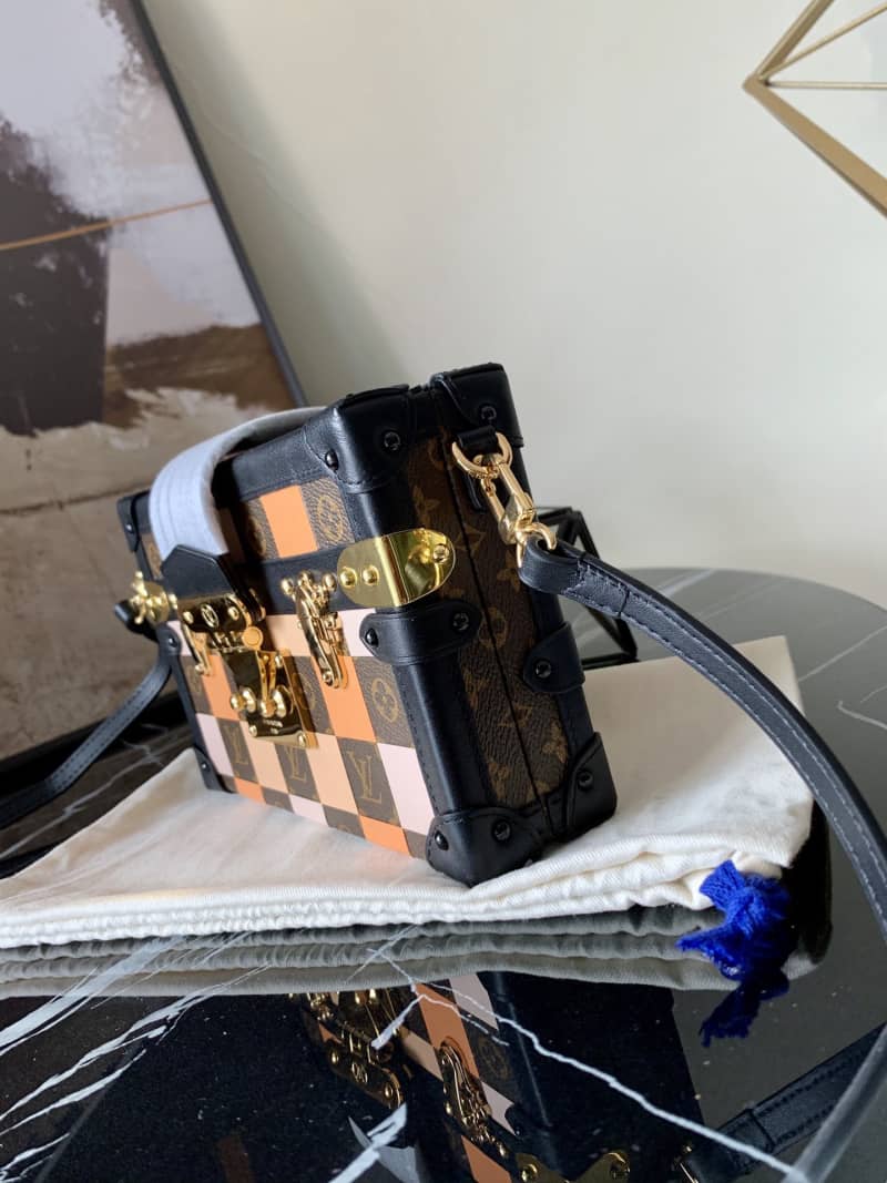 Best Replica Louis Vuitton Petite Malle Damier Monogram Canvas Replica Box M55519 - Colareps